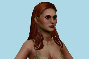 Lisa Garland Silent-Hill, woman, female, girl, people, human, xna, characters, rigged